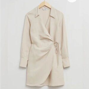 NWT &Other Stories Mini Wrap Shirt Dress